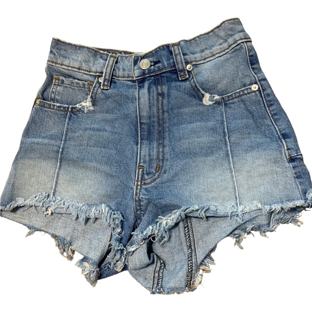 🌹 REVICE 25 High-Rise Cutoff Denim Jean Hot Shorts Retro 90’s Style